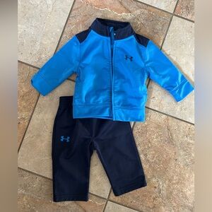 Under Armour Kids Blue and Black Track Suit